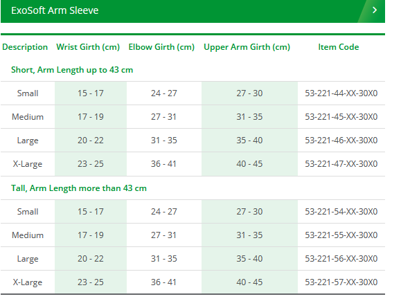 Venosan ExoSoft Arm Sleeve Silicone Top - HaloHealthcare.com