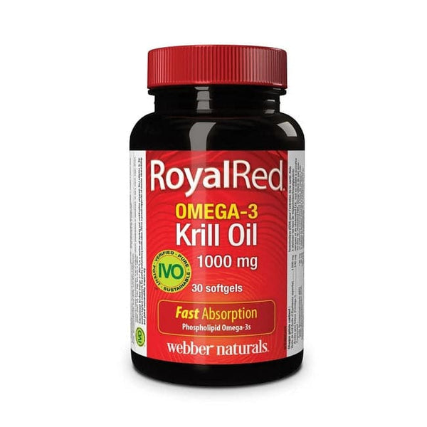 Webber Naturals RoyalRed Extra Strength Omega-3 Krill Oil 1000mg 30 Capsules