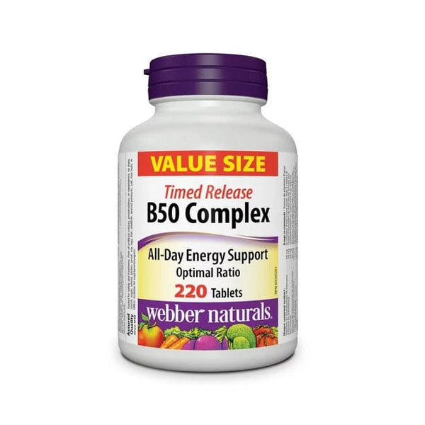 Webber Naturals Timed Release B50 Complex 220 Tablets