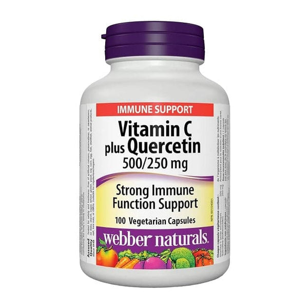 Webber Naturals Vitamin C & Quercetin 500/250mg 100 Capsules