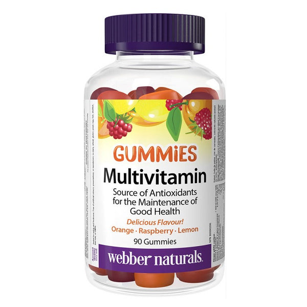 Webber Naturals Webber Naturals Multivitamin Gummies Orange Raspberry Lemon 90 Gummies