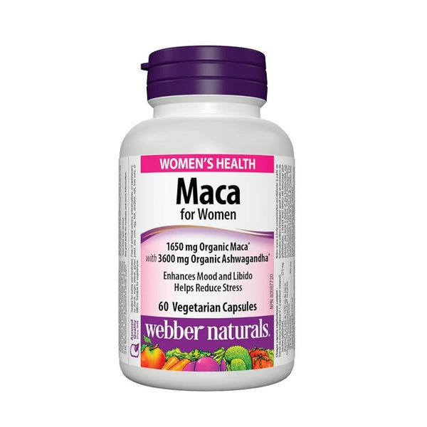 Webber Naturals Women's Maca 60 Veg Capsules