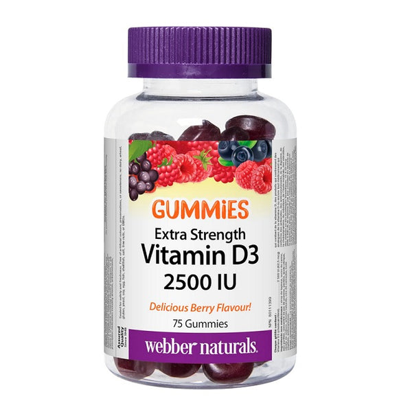 Webber Naturals Vitamin D3 Gummies 75 Gummies