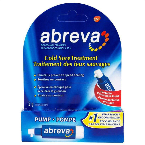 Abreva Cold Sore Treatment Cream - 2g Pump