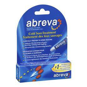 Abreva Cold Sore Treatment Cream - 2g Tube