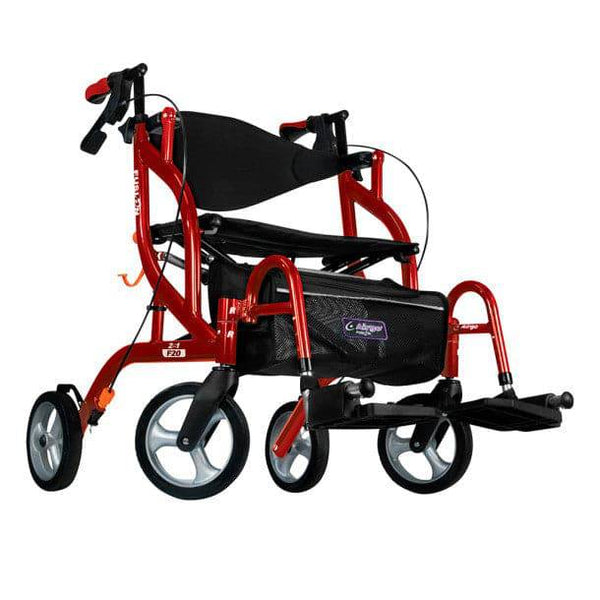 Airgo Fusion 2 in 1 Side-Folding Rollator & Transport Chair