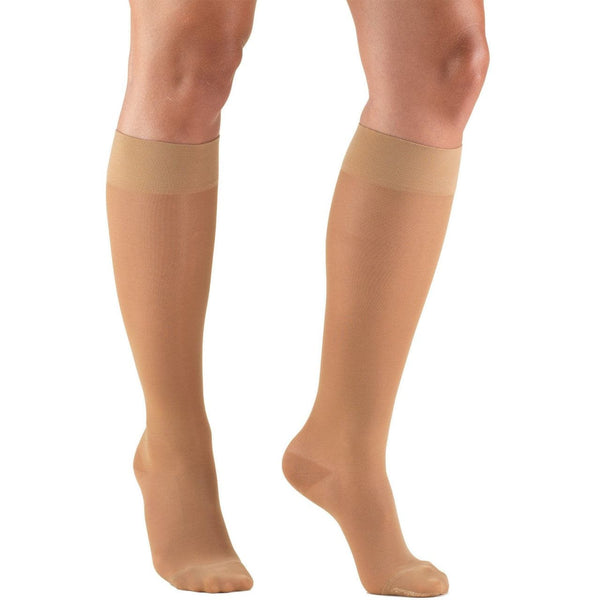 Airway Surgical Truform Ladies' Sheer Knee High Closed Toe Stockings 20-30 mmHg
