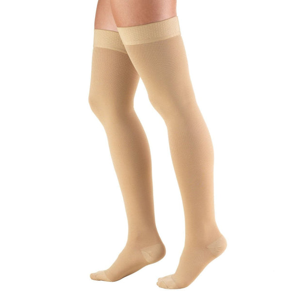 Airway Surgical Truform Thigh High Closed Toe Stockings Unisex 20-30 mmHg