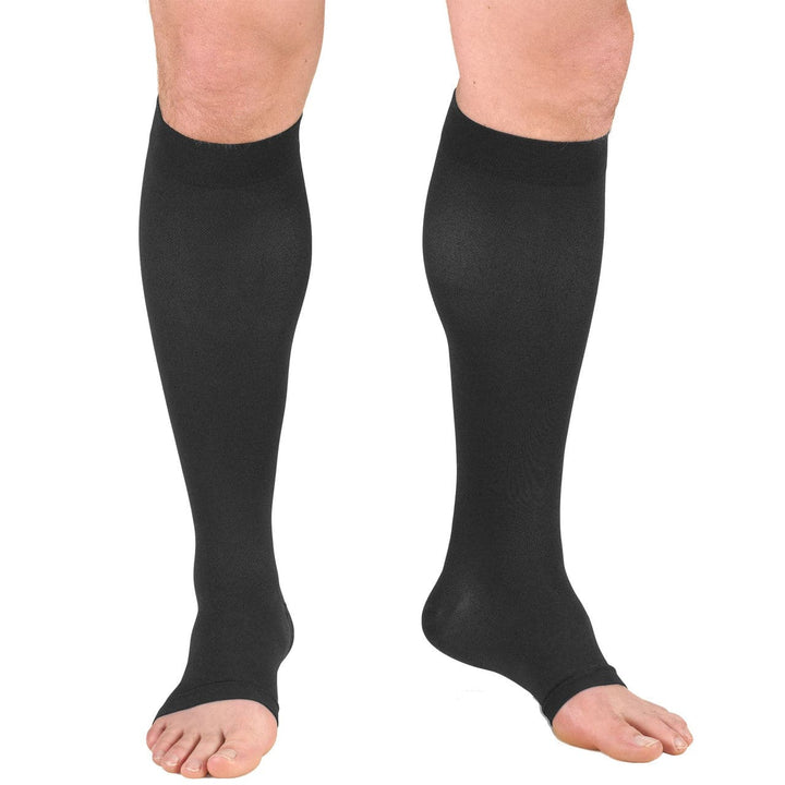 Footless Support Pantyhose for Women 20-30mmHg Varicose Veins - Grey,  Medium 