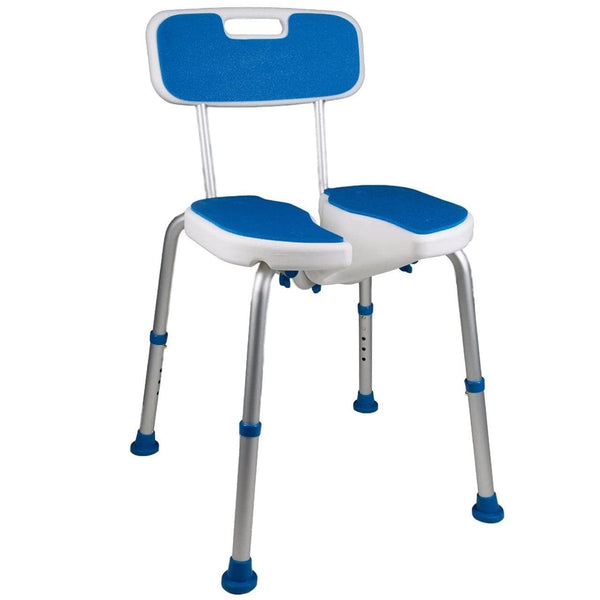 Airway Surgical PCP Padded Bath Safety Seat with Backrest and Hygienic Cutout