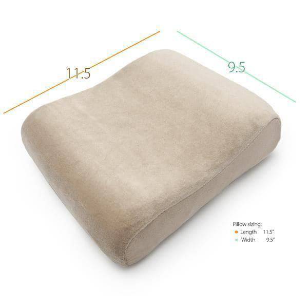 Neck clearance pillow size