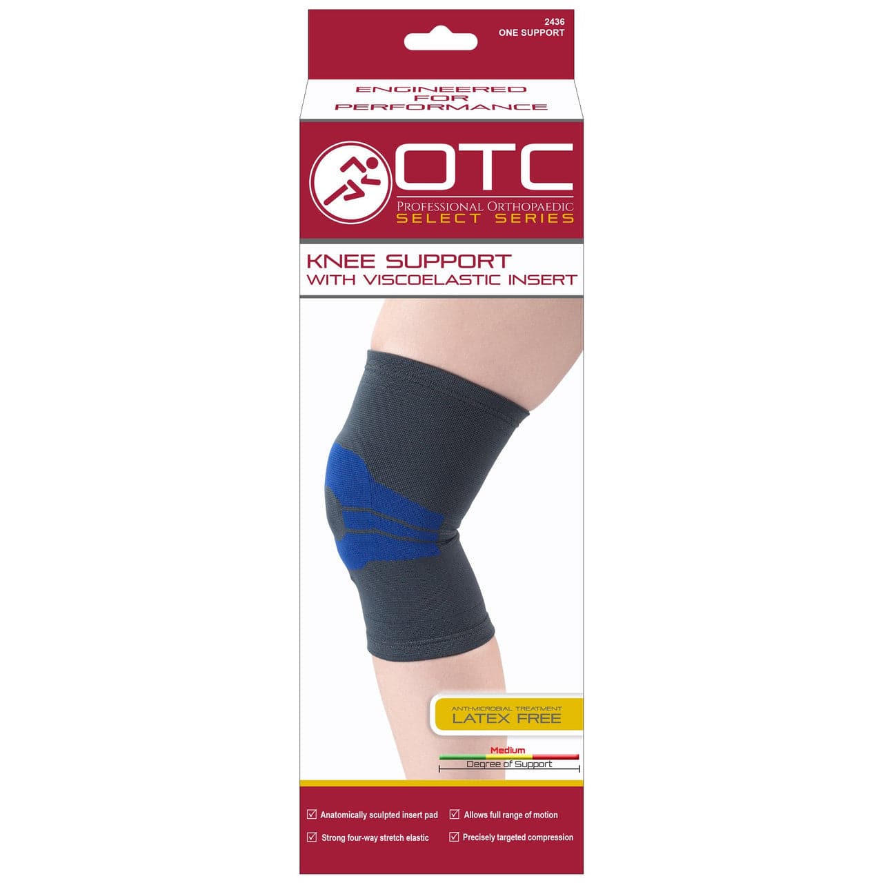 Airway Surgical OTC Knee Support With Compression Gel Insert