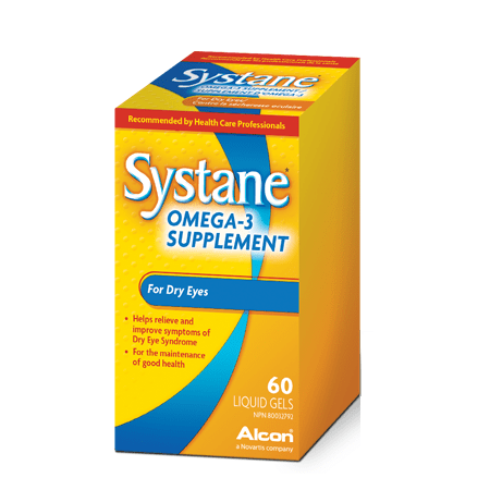 Systane Omega-3 Supplement For Dry Eyes 60 Liquid Gels