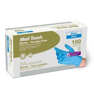 AMG Medical Medi Touch Nitrile Powder Free Medical Examination Gloves -Small 100/Box