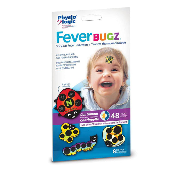 AMG Medical PhysioLogic Fever Bugz Stick-On Fever Indicator 8 pack