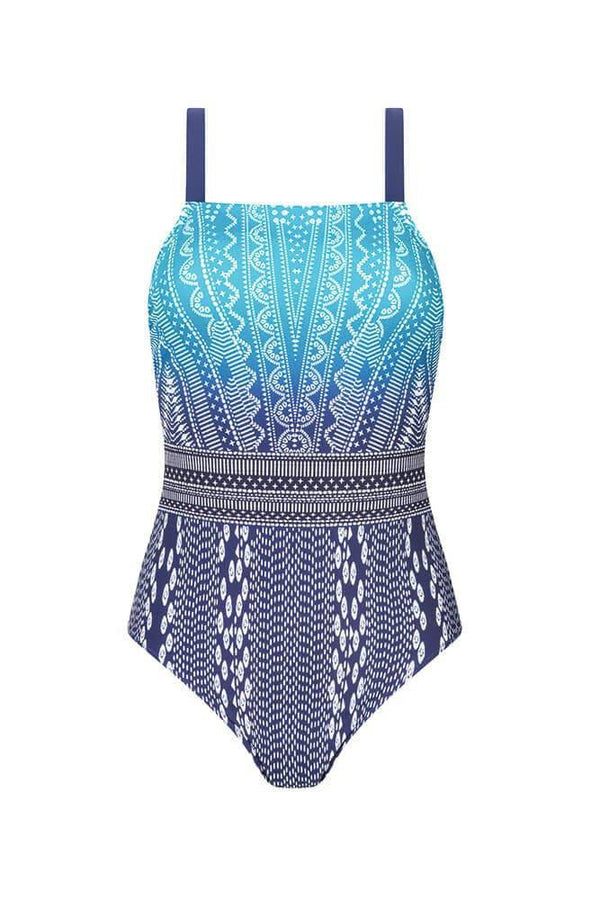 Amoena Bohemian Chic Half-Bodice Swimsuit - water blue