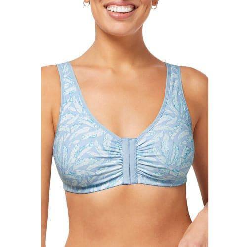 Amoena Frances Soft Cup Front Fastening Post Surgical Bra - Blue