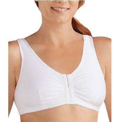 Amoena Frances Soft Cup Front Fastening Post Surgical Bra - White