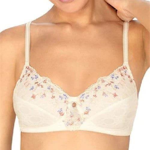 Amoena Daydream Padded Wire-free Bra - Off-White/Floral
