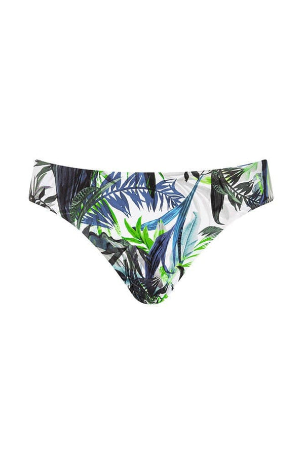 Amoena Modern Jungle Reversible Swim Panty - Twilight Blue/Leafy Green