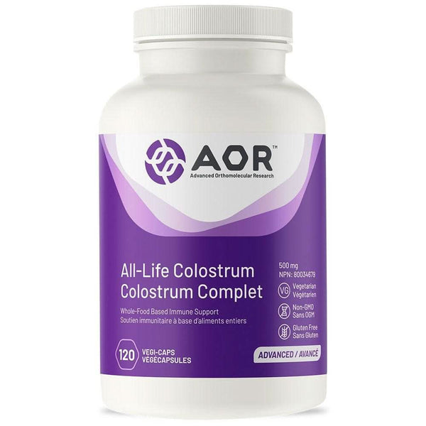 AOR All-Life Colostrum 500mg 120 Vegi-Caps - HaloHealthcare.com
