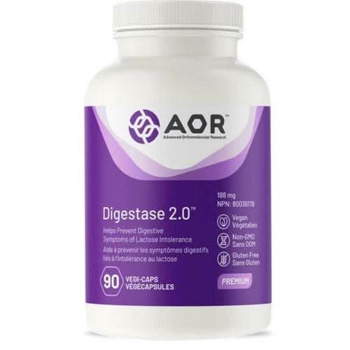 AOR Digestase 2.0 188mg 90 Vegi-Caps - HaloHealthcare.com