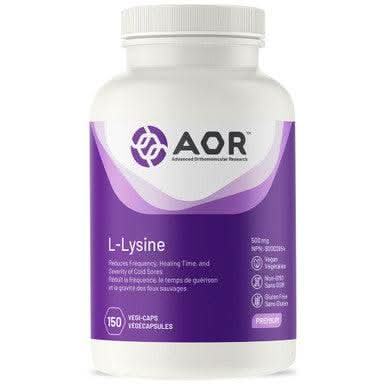 AOR L-Lysine - 150 Veg Capsules - HaloHealthcare.com