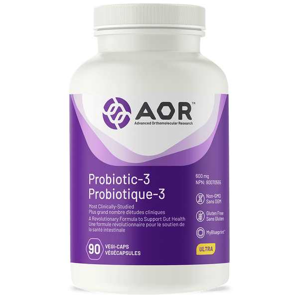 AOR Probiotic-3 - 90 Veg Capsules - HaloHealthcare.com