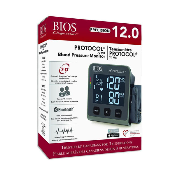 BIOS Blood Pressure Monitor with App - Medical BIOS Diagnostics Precision 12.0 Protocol 7D MII