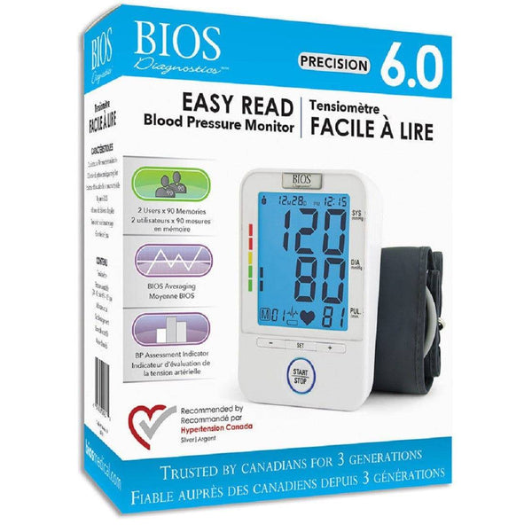 BIOS Diagnostics Easy Read Blood Pressure Monitor Precision 6.0