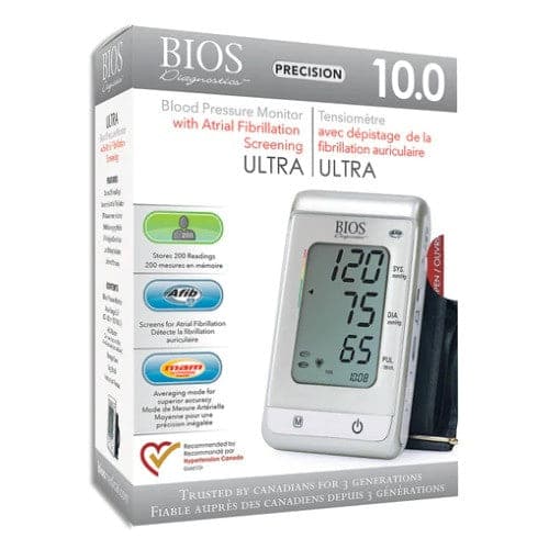 BIOS Medical Ultra Blood Pressure Monitor With AFIB Screening (Precision 10.0)