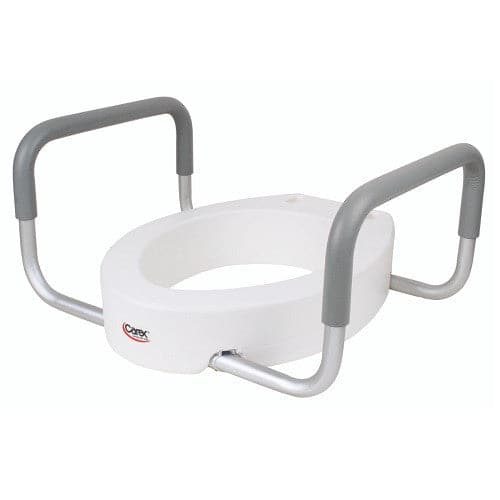 Carex Toilet Seat Elevator with Handles  for Elongated Toilets - Open Box