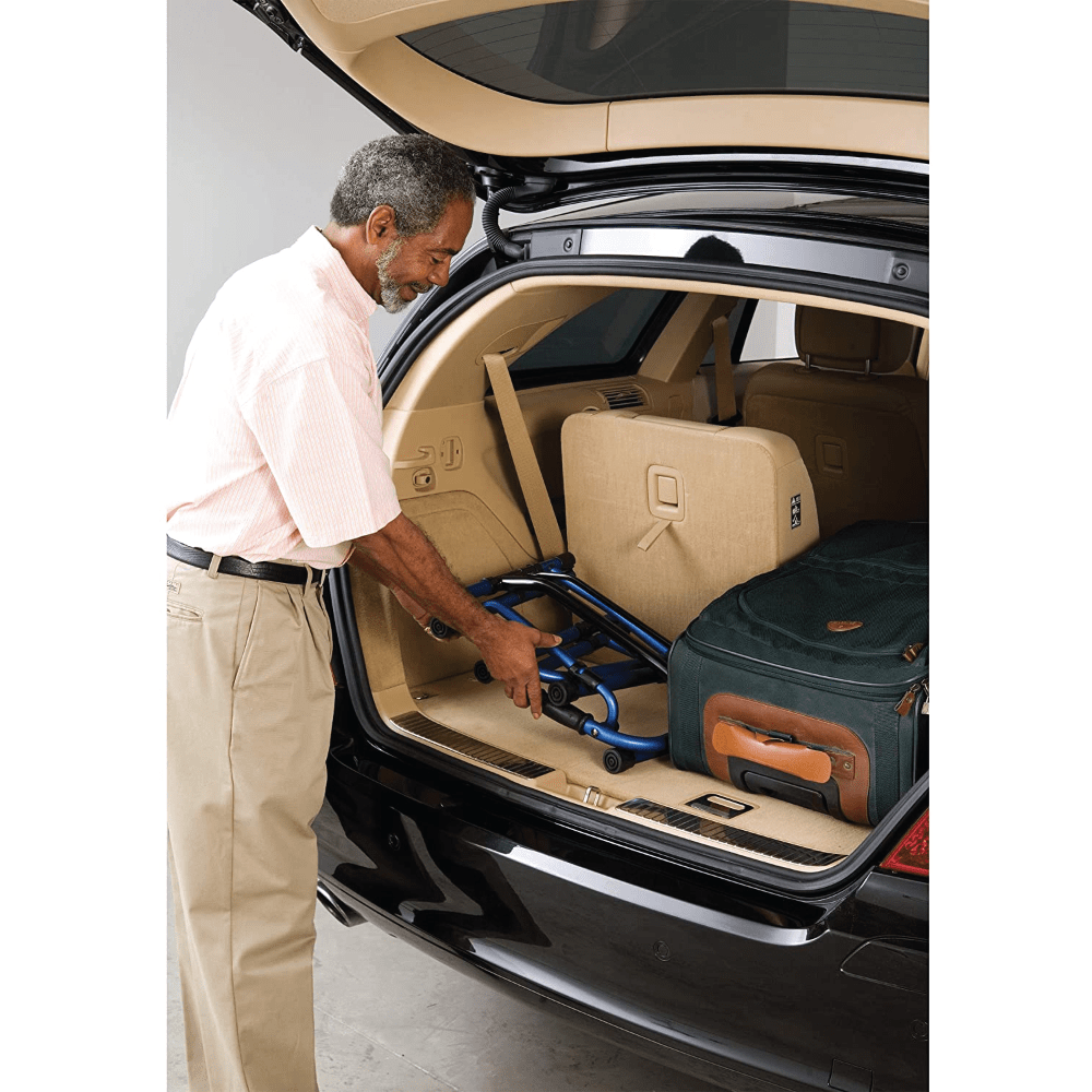 Carex Explorer Walker Folding Walker with Wheels and Glides