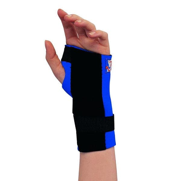 Champion Professional Neoprene Cock-Up Wrist Splint - Blue