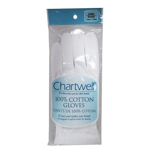 Chartwell 100% White Cotton Gloves 1 Pair