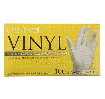Chartwell Vinyl Powder Free Disposable Gloves