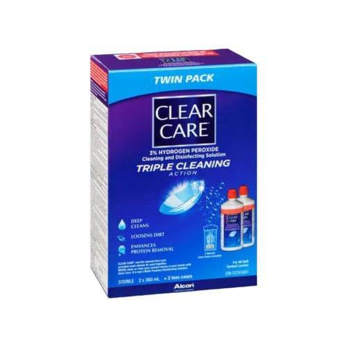 Clear Care Triple Cleaning Action 360ml Twin Pack