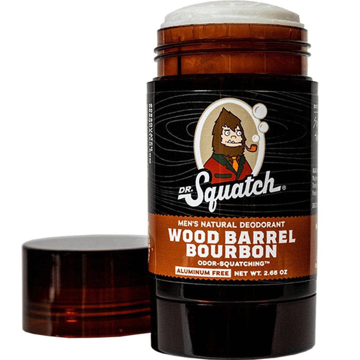 Dr. Squatch Men's Natural Deodorant Wood Barrel Bourbon 2.65oz 