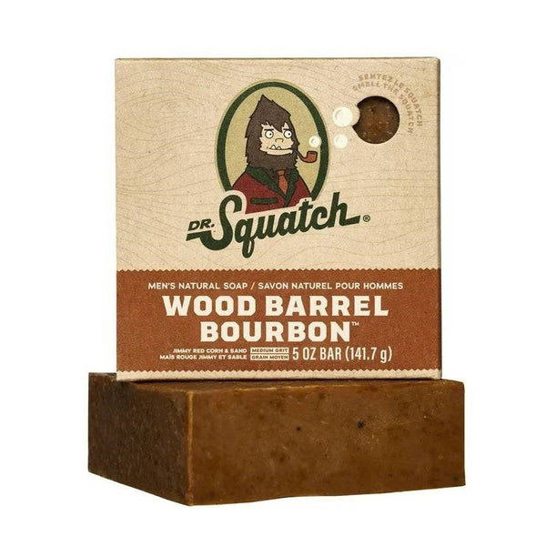 Dr. Squatch Men's Natural Soap Wood Barrel Bourbon 5oz (141.7g)