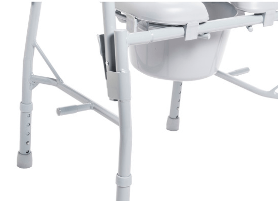 Drive Medical Deluxe Steel Drop-Arm Commode with Padded Seat