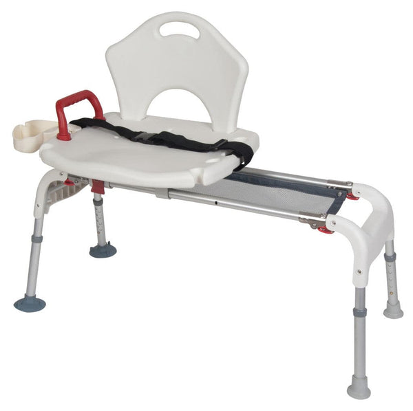 Drive Medical Tub Transfer Bench with Sliding Seat and Fold Up Legs