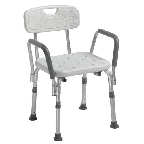 Drive Medical Shower Chair with Back and Padded Arms