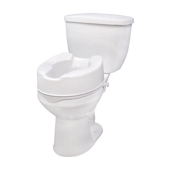 Drive Medical Raised Toilet Seat 6" with Lock, No Lid