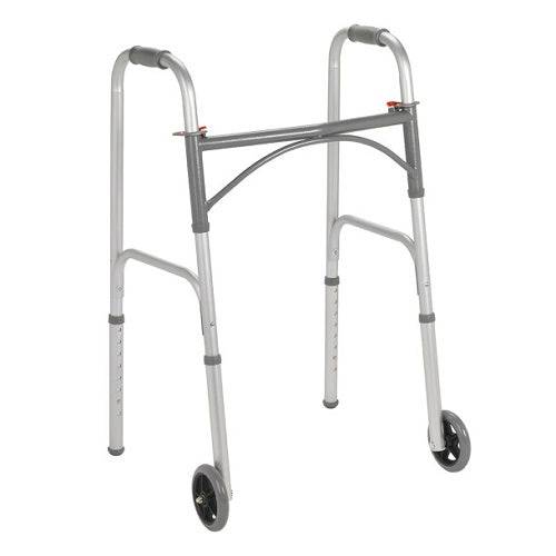 Drive Medical Folding Junior Walker Two Button With 5 Inch Wheels