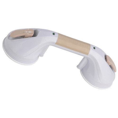 Drive Medical Suction Cup Grab Bar 12" - White & Beige