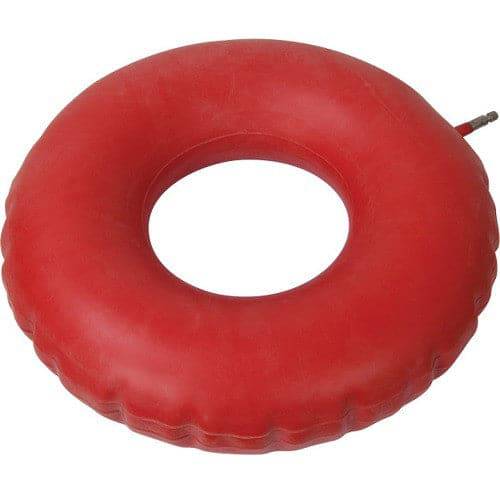Drive Medical Inflatable Rubber Ring Cushion - Red