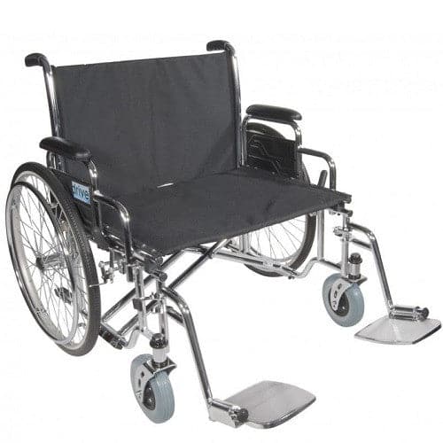 Drive Medical Sentra EC Heavy Duty Extra Wide Wheelchair with Detachable Desk Arms, 30" Seat