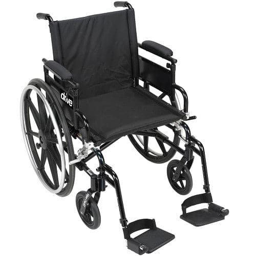 Drive Medical Viper Plus GT Wheelchair with Flip Back Adjustable Arms with Various Front Rigging