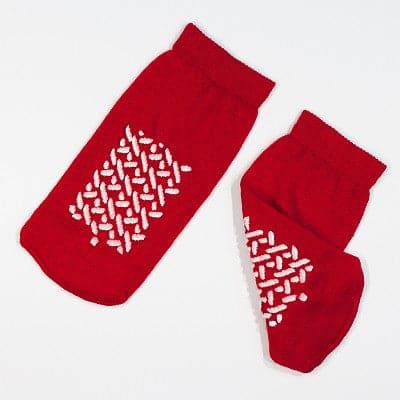 Dynarex Double Tread Non-Slip Socks - Red