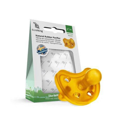 EcoViking Natural Rubber Pacifier - Round